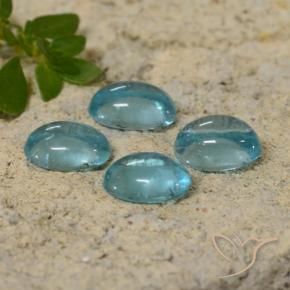 Pedras preciosas de Apatita tom azul-petróleo natural de 1.87 ct, oval, Transparente