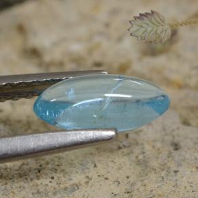 Apatita Teal Claro Natural 0,75ct, Marquesa, Transparente