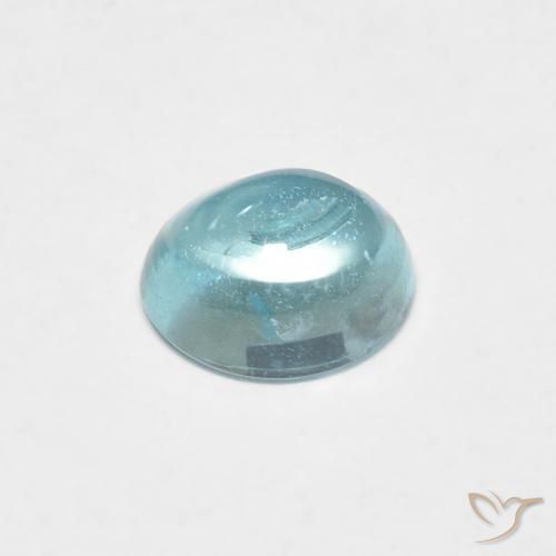 Apatita Azul-verde claro Natural 0.74ct, oval, Transparente