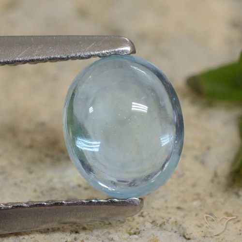 0.74ct Natural Teal Claro Apatita, oval, Transparente