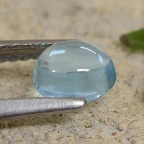 Apatita Teal Claro Natural 0.74ct, oval, Transparente
