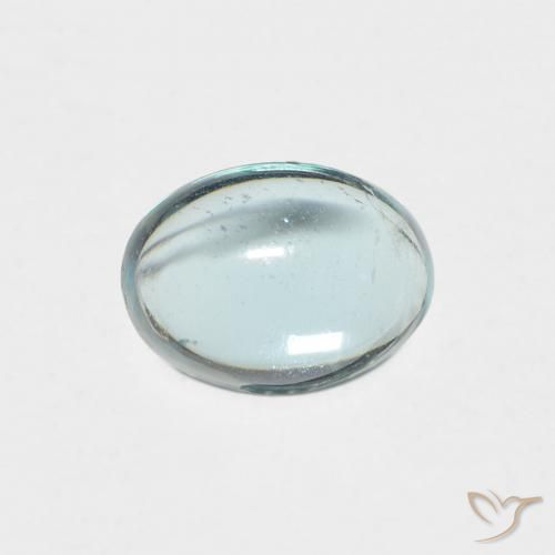 0.87ct Natural Azul-verde claro Apatita, oval, Transparente