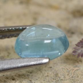 Apatita Azul-verde claro Natural 0.84ct, oval, Transparente