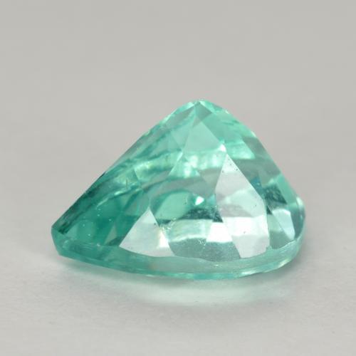 Apatita Azul-petróleo brilhante Natural 1.30ct, Formato de pêra, VS