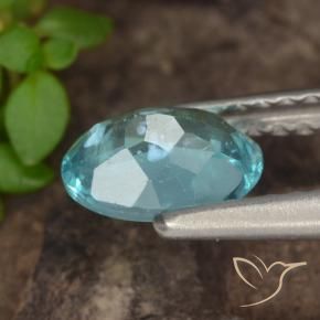 Apatita Azul claro verde Natural 0.82ct, oval, VS