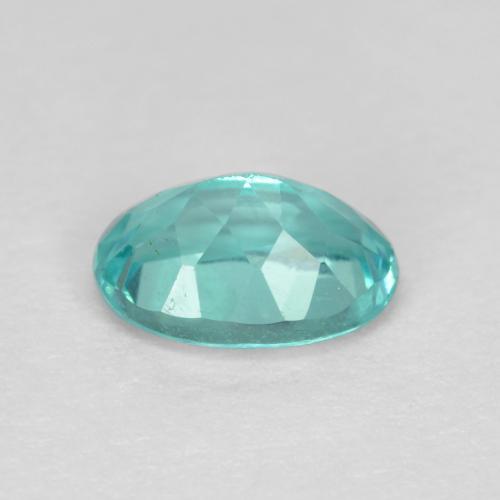 Apatita turquesa natural 0,86ct, corte oval, VS