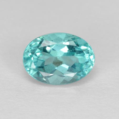 Apatita turquesa natural 1,03ct, corte oval, VS