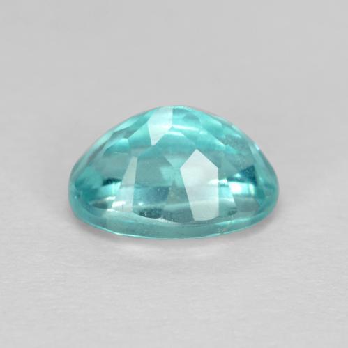 Apatita turquesa natural 1,03ct, corte oval, VS
