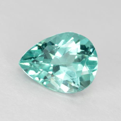 Apatita Azul claro verde Natural 1.08ct, Formato de pêra, VS