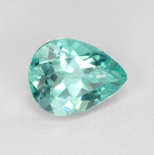 Apatita Azul claro verde Natural 1.08ct, Formato de pêra, VS