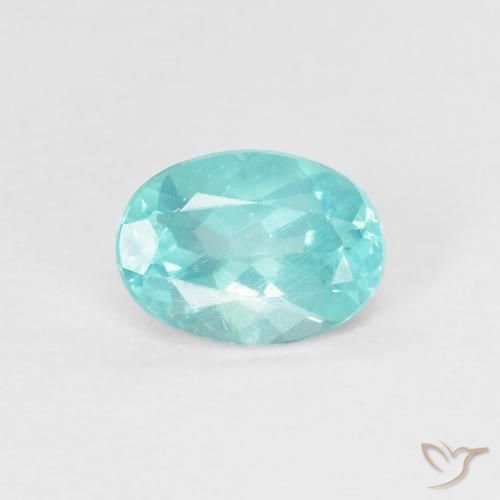 Apatita Teal Claro Natural 0.78ct, oval, VS