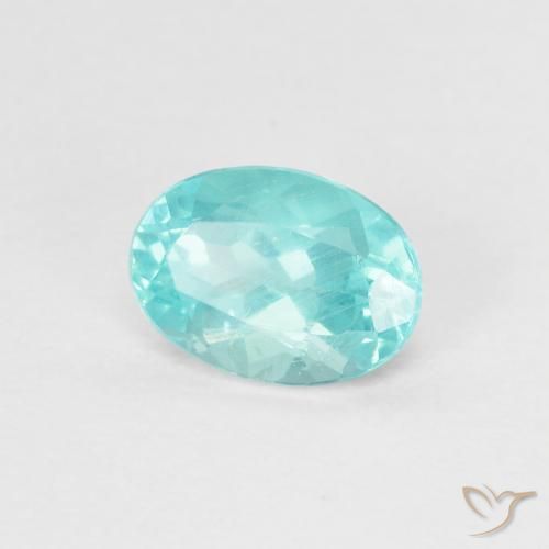 Apatita Teal Claro Natural 0.78ct, oval, VS
