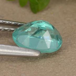 Apatita Azul esverdeado Natural 0.93ct, Corte Oval, VS