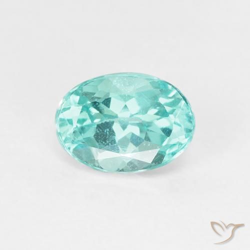 Apatita Azul verde Natural 0.98ct, oval, VS