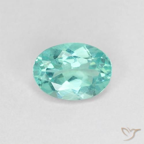Apatita Teal Claro Natural 0.83ct, oval, VS