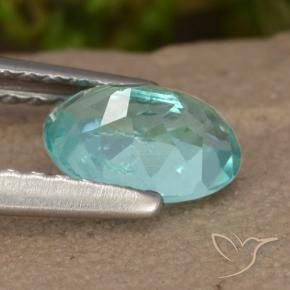 Apatita Azul verde Natural 0.74ct, oval, VS
