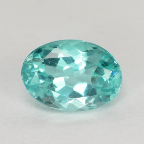 Apatita Verde azulado médio Natural 1.03ct, Corte Oval, VS