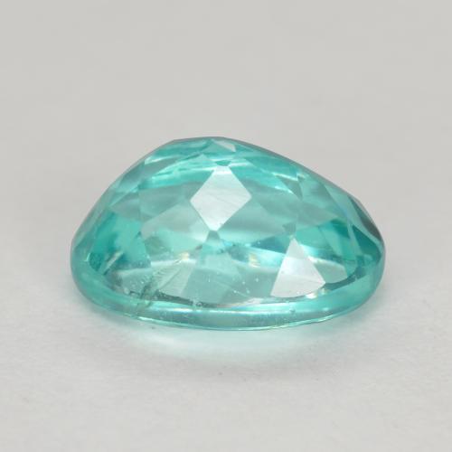 Apatita Verde azulado médio Natural 1.03ct, Corte Oval, VS