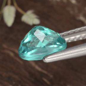 Apatita turquesa natural 1,13ct, corte oval, VS