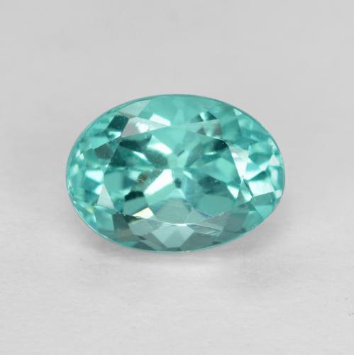 Apatita turquesa natural 1,14ct, corte oval, VS