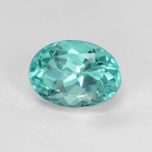 Apatita turquesa natural 1,14ct, corte oval, VS