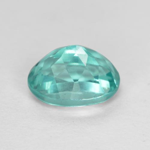 Apatita turquesa natural 1,14ct, corte oval, VS