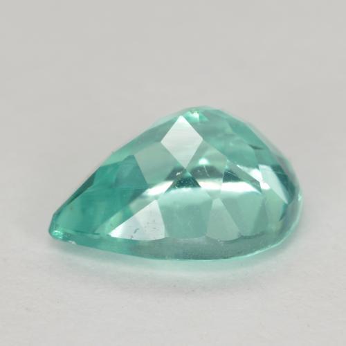 Apatita Verde azulado Natural 1.15ct, Formato de pêra, VS