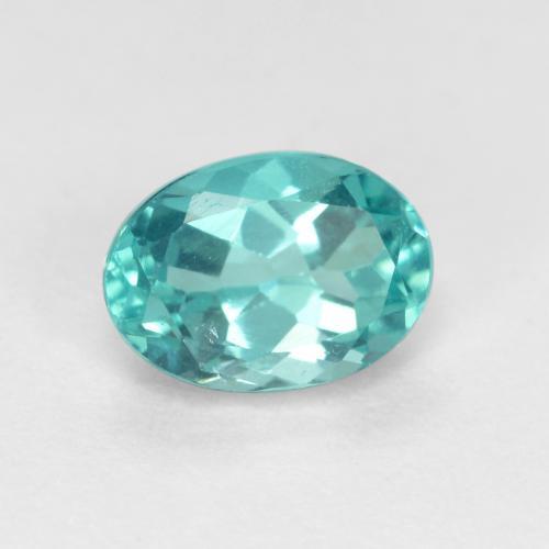 Apatita turquesa natural 0,94ct, corte oval, VS