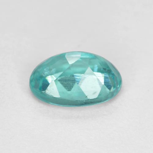 Apatita turquesa natural 0,94ct, corte oval, VS