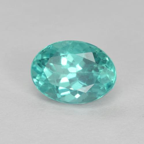 Apatita turquesa natural 1,01ct, corte oval, VS