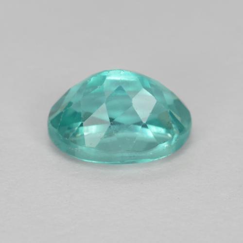 Apatita turquesa natural 1,01ct, corte oval, VS