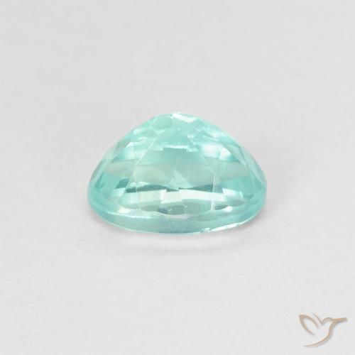 Apatita verde azul intenso Natural 0.98ct, oval, VS