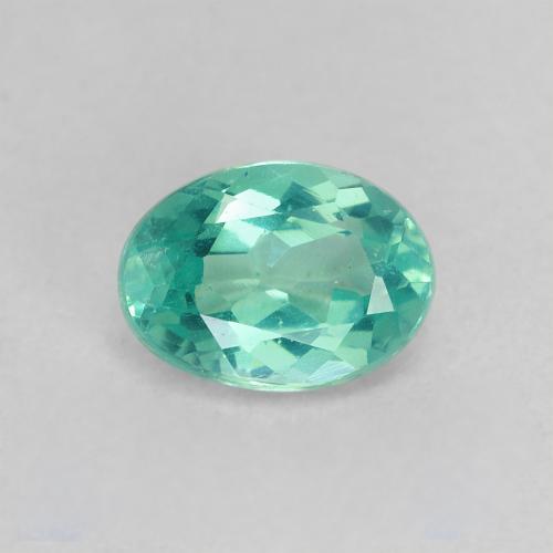 Apatita Teal Claro Natural 0.95ct, Corte Oval, VS