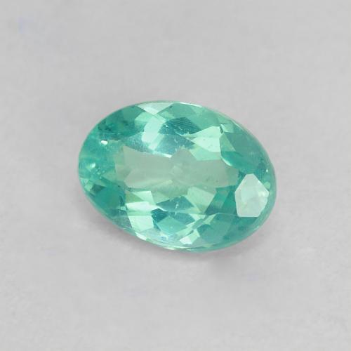 Apatita Teal Claro Natural 0.95ct, Corte Oval, VS