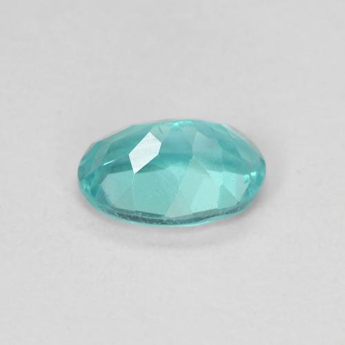 Apatita verde azul intenso Natural 0.87ct, Corte Oval, VS