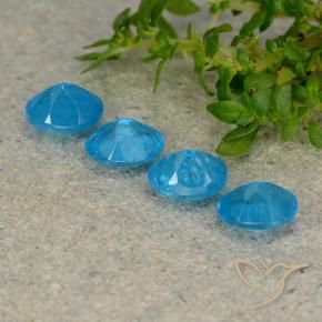 Pedras preciosas de Apatita Azul natural de 1.50 ct, oval, VS