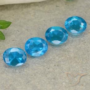 Pedras preciosas de Apatita Azure Profundo natural de 1.60 ct, oval, VS