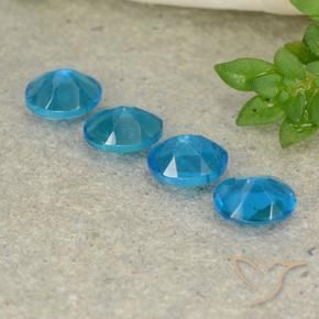 Pedras preciosas de Apatita Azure Profundo natural de 1.60 ct, oval, VS