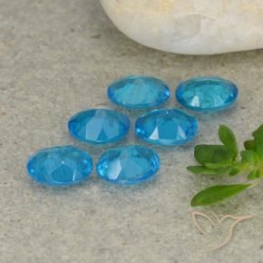 Pedras preciosas de Apatita Azul médio natural de 1.90 ct, oval, VS