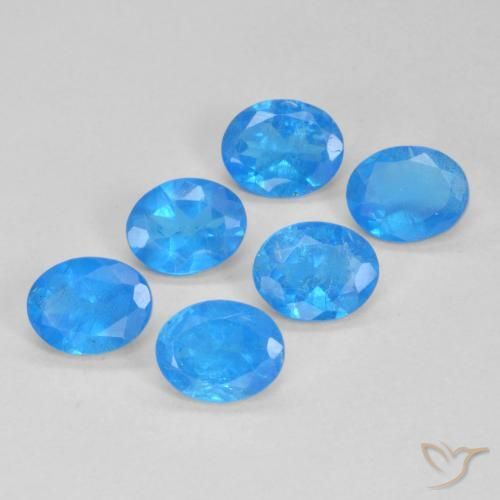 Pedras preciosas de Apatita Azure Profundo natural de 1.98 ct, oval, VS