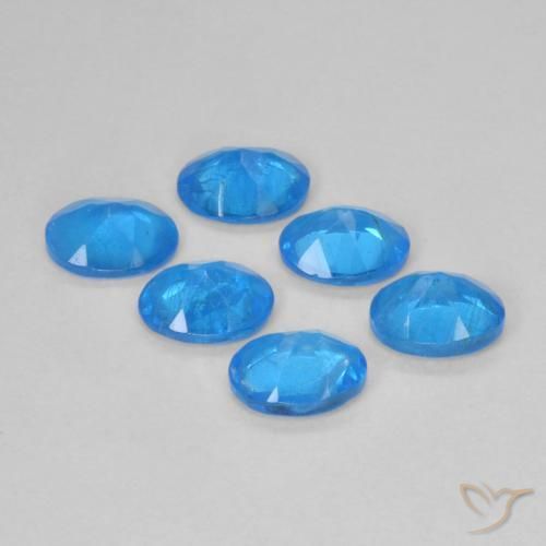 Pedras preciosas de Apatita Azure Profundo natural de 1.98 ct, oval, VS