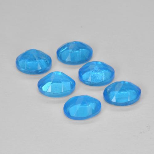Pedras preciosas de apatita azul natural de 2,62 ct, corte oval, VS