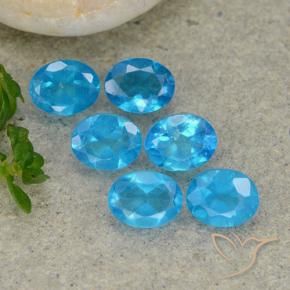 Pedras preciosas de Apatita Azure Profundo natural de 1.96 ct, oval, VS
