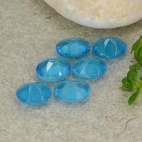 Pedras preciosas de Apatita Azure Profundo natural de 1.96 ct, oval, VS