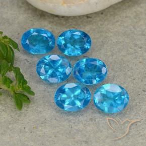 Pedras preciosas de Apatita Azul médio natural de 1.97 ct, oval, VS