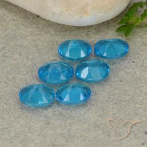 Pedras preciosas de Apatita Azul médio natural de 2.03 ct, oval, VS
