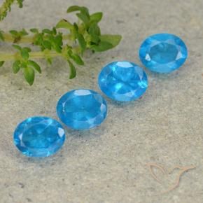 Pedras preciosas de Apatita Azure Profundo natural de 1.69 ct, oval, VS