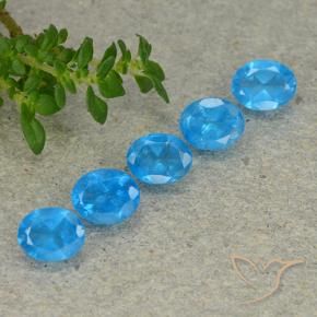 Pedras preciosas de Apatita Azul Azure Intenso natural de 2.01 ct, oval, VS