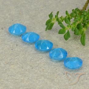 Pedras preciosas de Apatita Azul médio natural de 1.94 ct, oval, VS