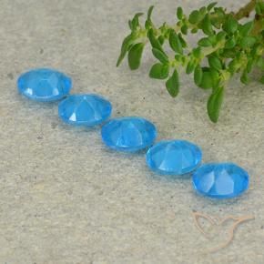 Pedras preciosas de Apatita Azul natural de 1.90 ct, oval, VS